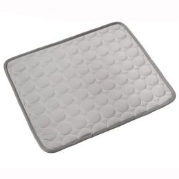 Dog Cooling Mat Summer Pets Cold Bed Extra Large For Small Big Dogs Pet Accessories Cat Durable Blanket Sofa Cat Ice Pad Blanket Pet Products (Option: Gray-S50*40cm)