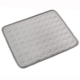 Dog Cooling Mat Summer Pets Cold Bed Extra Large For Small Big Dogs Pet Accessories Cat Durable Blanket Sofa Cat Ice Pad Blanket Pet Products (Option: Gray-M60*50cm)
